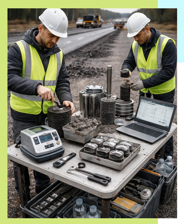 Сертификация асфальта: испытания и подтверждение в Люберцах