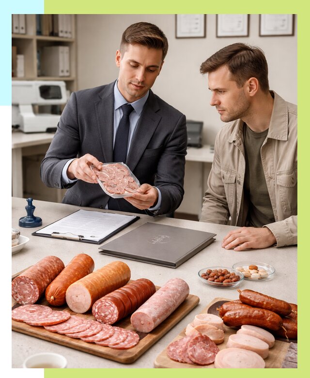 Сертификация колбасных изделий в Люберцах от 7891 р. | Алешин-Люб