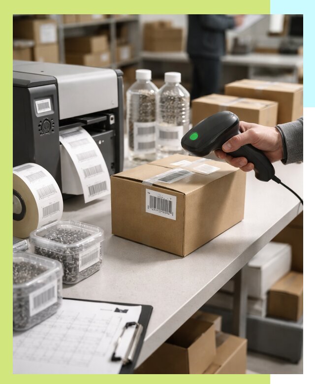 Штрихкодирование продукции и маркировка для продажи в Люберцах