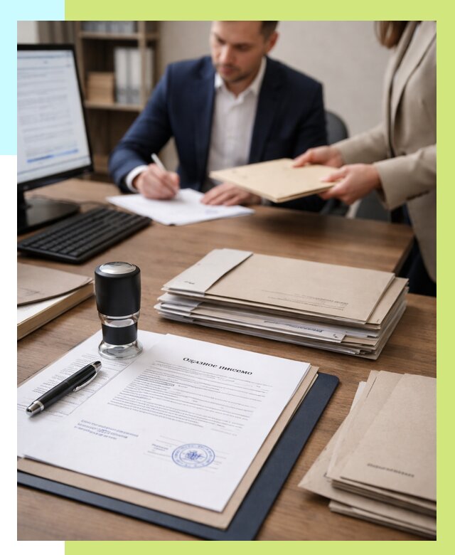 Отказное письмо для таможни в Люберцах от 3156 р, Алешин-Люб